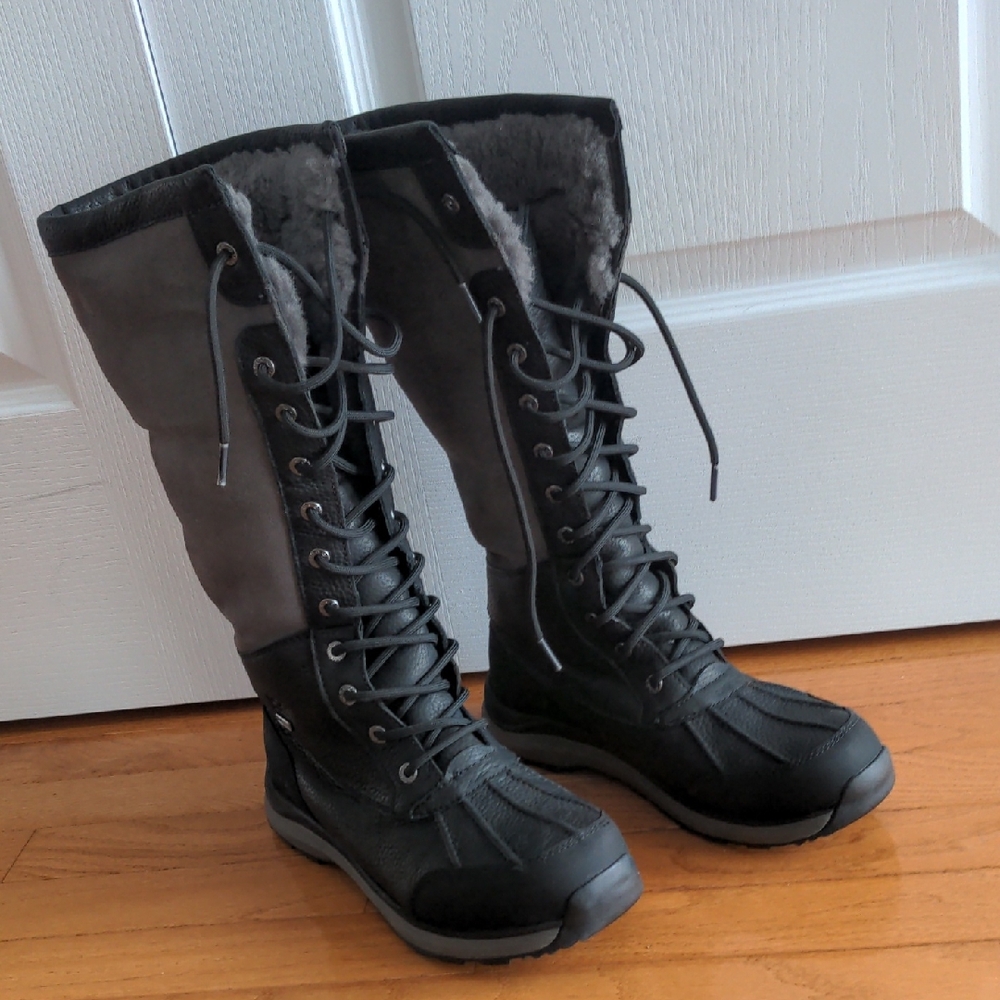 UGG Black and Gray Winter Boots
